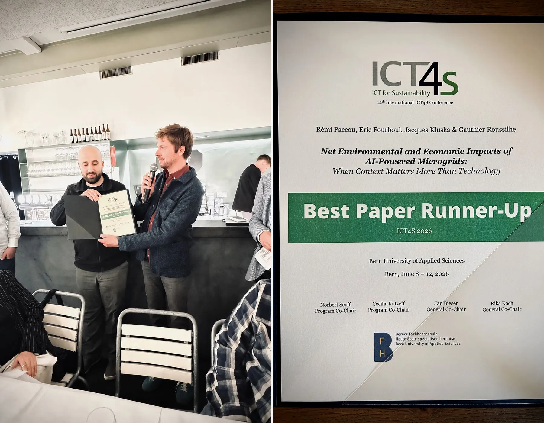 Award at ICT4S 2026
